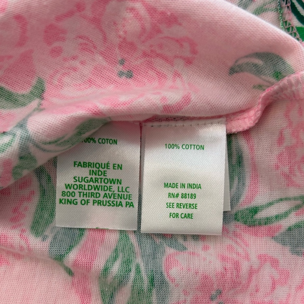 Lilly Pulitzer Hayes Dress Conch Shell Pink Koala La La Women’s Size XL - Picture 9 of 11